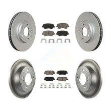 Charger l'image dans la galerie, Front Rear Coat Brake Rotor Ceramic Pad Kit For Hyundai Veloster Tech RE FLEX SE