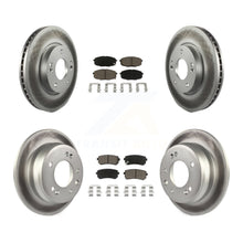 Load image into Gallery viewer, Front Rear Coated Disc Brake Rotors And Ceramic Pads Kit For Hyundai Elantra
