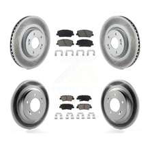 Charger l'image dans la galerie, [Front+Rear] 2013-2015 Kia Optima 2.0L Premium Coated Rotors &amp; Ceramic Pads Brake Kit For Max Braking