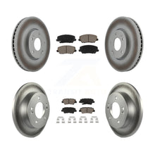 Load image into Gallery viewer, Front Rear Coated Disc Brake Rotors And Ceramic Pads Kit For Kia Forte Forte5 SX