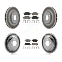 Charger l'image dans la galerie, Front Rear Coated Disc Brake Rotors And Ceramic Pads Kit For Kia Soul EV