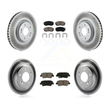 Load image into Gallery viewer, Front Rear Coated Disc Brake Rotors And Ceramic Pads Kit For Kia Optima
