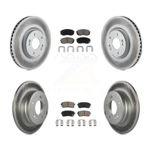 Load image into Gallery viewer, Front Rear Coated Disc Brake Rotors And Ceramic Pads Kit For Kia Optima