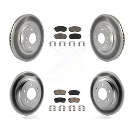 [Front+Rear] 2016 Kia Optima LX/EX/LX 1.6T Premium Coated Rotors & Ceramic Pads Brake Kit For Max Braking