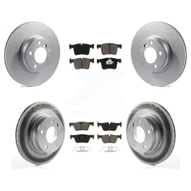 Front Rear Coated Disc Brake Rotor Ceramic Pad Kit For BMW 328i 428i xDrive 228i