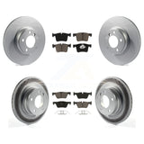 Front Rear Coated Disc Brake Rotor Ceramic Pad Kit For BMW 328i 428i xDrive 228i
