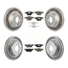 Charger l'image dans la galerie, Front Rear Coated Disc Brake Rotors And Ceramic Pads Kit For BMW 328i 323i