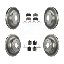 Load image into Gallery viewer, Front Rear Coated Disc Brake Rotors And Ceramic Pads Kit For Mercedes-Benz C240