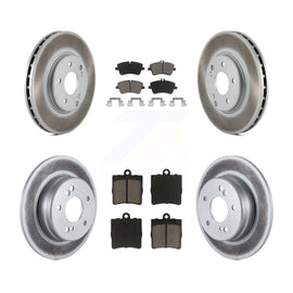 Front Rear Coat Disc Brake Rotor Ceramic Pad Kit For Mercedes-Benz SLK280 SLK300