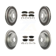 Load image into Gallery viewer, [Front+Rear] 2006-2014 Honda Ridgeline Premium Coated Rotors &amp; Ceramic Pads Brake Kit For Max Braking
