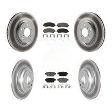 Charger l'image dans la galerie, [Front+Rear] 2009-2014 Acura TL Premium Coated Rotors &amp; Ceramic Pads Brake Kit For Max Braking