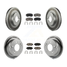 Load image into Gallery viewer, Front Rear Coated Disc Brake Rotors And Ceramic Pads Kit For Hyundai Sonata 2.4L