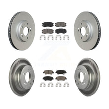 Load image into Gallery viewer, Front Rear Coated Disc Brake Rotors And Ceramic Pads Kit For Hyundai Sonata 3.3L