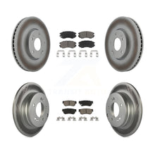 Load image into Gallery viewer, Front Rear Coated Disc Brake Rotors And Ceramic Pads Kit For Hyundai Sonata 3.3L