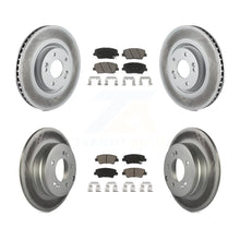 Load image into Gallery viewer, Front Rear Coated Disc Brake Rotors And Ceramic Pads Kit For Hyundai Azera