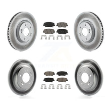 Load image into Gallery viewer, [Front+Rear] 16-17 Hyundai Azera Limited Premium Coated Rotors &amp; Ceramic Pads Brake Kit For Max Braking