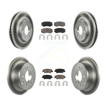 Charger l'image dans la galerie, [Front+Rear] 2010-2011 Kia Soul 2.0L Premium Coated Rotors &amp; Ceramic Pads Brake Kit For Max Braking