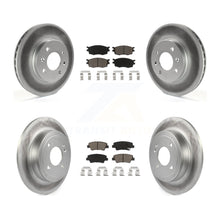 Load image into Gallery viewer, [Front+Rear] 2011 Hyundai Accent Premium Coated Rotors &amp; Ceramic Pads Brake Kit For Max Braking
