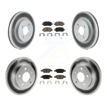 Load image into Gallery viewer, Front Rear Coated Disc Brake Rotors And Ceramic Pads Kit For Pontiac G5 Pursuit