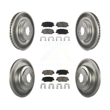 Load image into Gallery viewer, Front Rear Coated Disc Brake Rotor And Ceramic Pad Kit For Hyundai Genesis Coupe