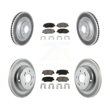 Load image into Gallery viewer, Front Rear Coated Disc Brake Rotors And Ceramic Pad Kit For Hyundai Genesis 3.8L