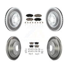 Load image into Gallery viewer, Front Rear Coated Disc Brake Rotor And Ceramic Pad Kit For Honda Civic Acura ILX