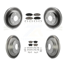 Load image into Gallery viewer, Front Rear Coated Disc Brake Rotors And Ceramic Pads Kit For Honda Civic