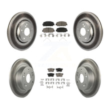 Charger l&#39;image dans la galerie, [Front+Rear] 2017-2022 Acura ILX Premium Coated Rotors &amp; Ceramic Pads Brake Kit For Max Braking
