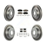 [Front+Rear] 2003-2007 Honda Accord 2.4L Premium Coated Rotors & Ceramic Pads Brake Kit For Max Braking