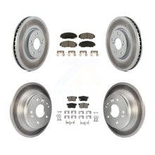 Load image into Gallery viewer, Front Rear Coat Brake Rotors Ceramic Pad Kit For Acura TL Automatic transmission