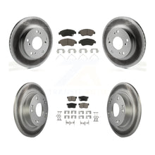 Load image into Gallery viewer, [Front+Rear] 2013-2015 Acura ILX 1.5L Premium Coated Rotors &amp; Ceramic Pads Brake Kit For Max Braking