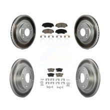 Load image into Gallery viewer, [Front+Rear] 2013 Acura ILX 2.0L Premium Coated Rotors &amp; Ceramic Pads Brake Kit For Max Braking