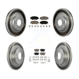 [Front+Rear] 2013 Acura ILX 2.0L Premium Coated Rotors & Ceramic Pads Brake Kit For Max Braking