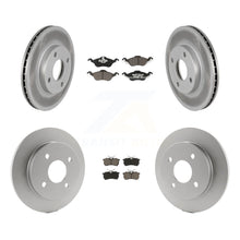 Load image into Gallery viewer, Front Rear Coated Disc Brake Rotors And Ceramic Pads Kit For Ford Focus