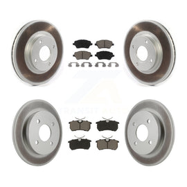 [Front+Rear] 2014-2019 Ford Fiesta ST Premium Coated Rotors & Ceramic Pads Brake Kit For Max Braking