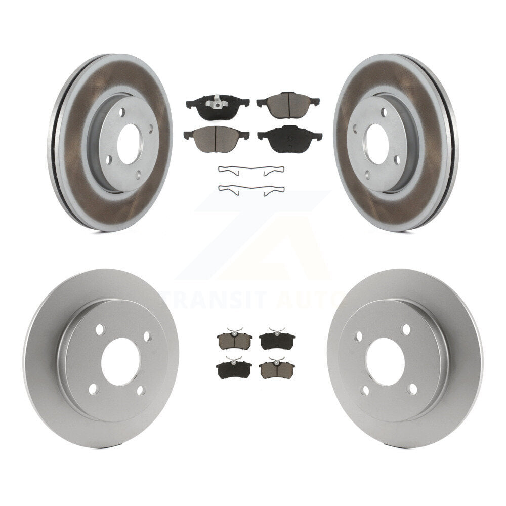 Front Rear Coat Disc Brake Rotor Ceramic Pad Kit For Ford Focus rear brakes