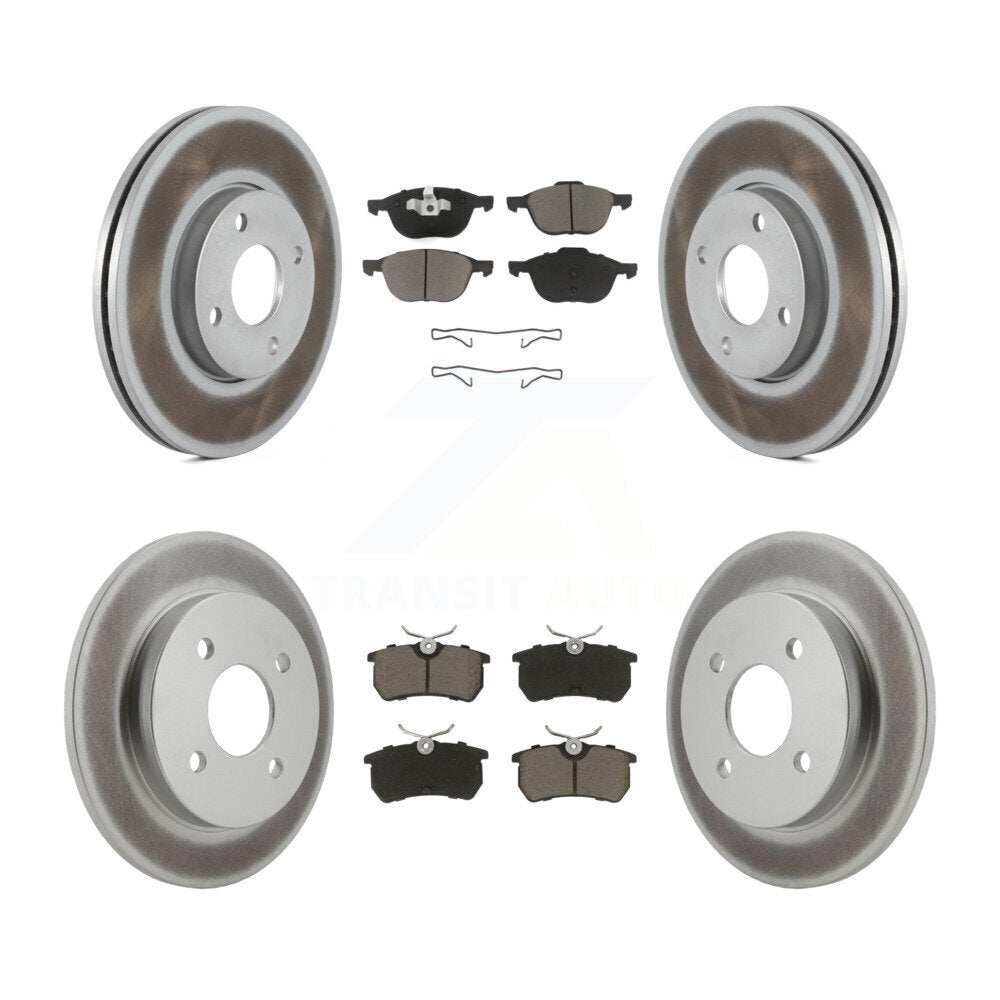 Front Rear Coat Disc Brake Rotor Ceramic Pad Kit For Ford Focus rear brakes
