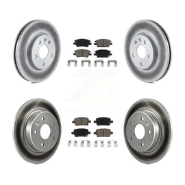 Front Rear Coat Brake Rotor Ceramic Pad Kit For Chevrolet Cruze Volt Bolt EV EUV