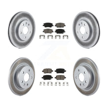 Charger l'image dans la galerie, Front Rear Coated Disc Brake Rotors And Ceramic Pads Kit For Chevrolet Cruze