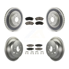 Load image into Gallery viewer, Front Rear Coated Disc Brake Rotors And Ceramic Pads Kit For Subaru Impreza