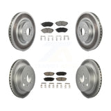 [Front+Rear] 2014-2018 Subaru Forester 2.0L Premium Coated Rotors & Ceramic Pads Brake Kit For Max Braking