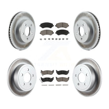 Charger l'image dans la galerie, [Front+Rear] 2003-2007 Jeep Liberty Premium Coated Rotors &amp; Ceramic Pads Brake Kit For Max Braking