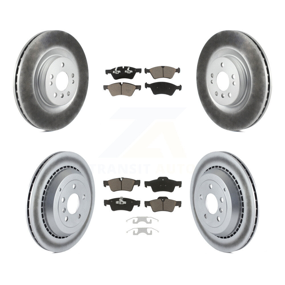Front Rear Coat Brake Rotors Ceramic Pad Kit For Mercedes-Benz ML350 GL450 GL550