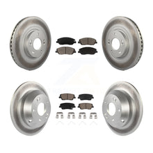 Load image into Gallery viewer, Front Rear Coated Disc Brake Rotors And Ceramic Pads Kit For Hyundai Santa Fe XL