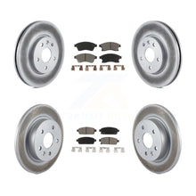 Charger l'image dans la galerie, Front Rear Coated Brake Rotors Ceramic Pad Kit For Chevrolet Cruze Sonic Limited