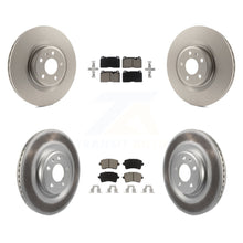 Load image into Gallery viewer, Front Rear Coated Disc Brake Rotors And Ceramic Pads Kit For Audi Q5