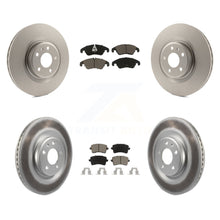 Load image into Gallery viewer, Front Rear Coated Disc Brake Rotors And Ceramic Pads Kit For Audi Q5 S5