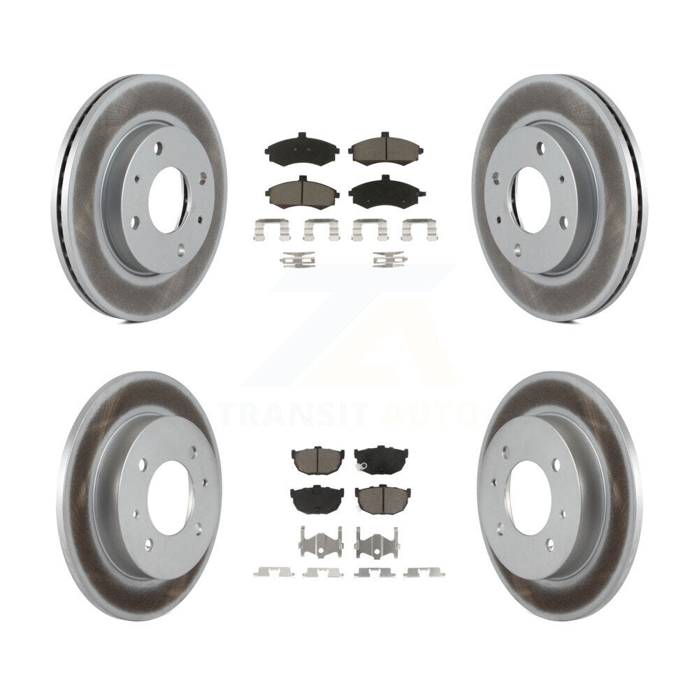 Front Rear Coat Brake Rotor Ceramic Pad Kit For Hyundai Elantra Disc rear brakes