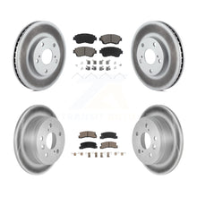 Charger l&#39;image dans la galerie, Front Rear Coated Disc Brake Rotors And Ceramic Pads Kit For Toyota Camry