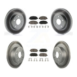 [Front+Rear] 2016-2022 Honda HR-V Premium Coated Rotors & Ceramic Pads Brake Kit For Max Braking